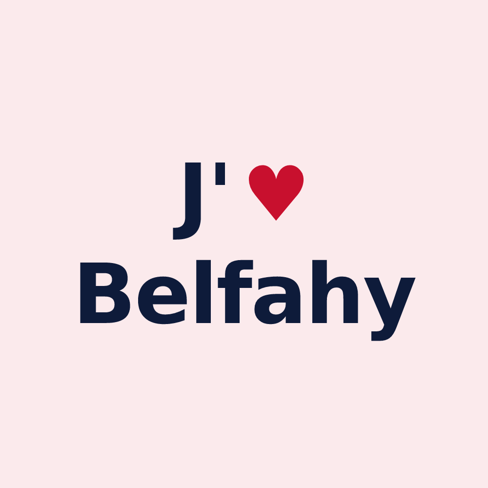 Magnet personnalisé Belfahy — design J'aime Belfahy