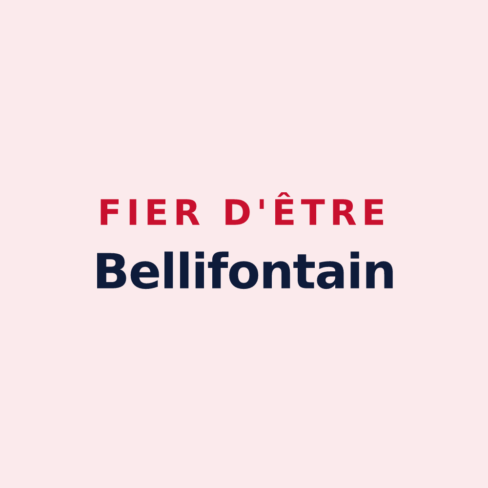 Magnet « Fier d'être Bellifontain » — design pour Belfonds