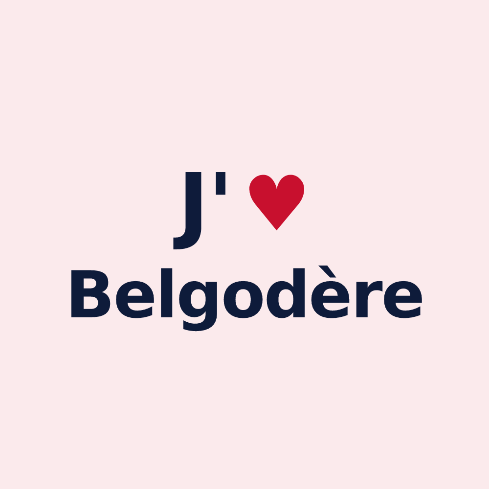 Magnet personnalisé Belgodère — design J'aime Belgodère