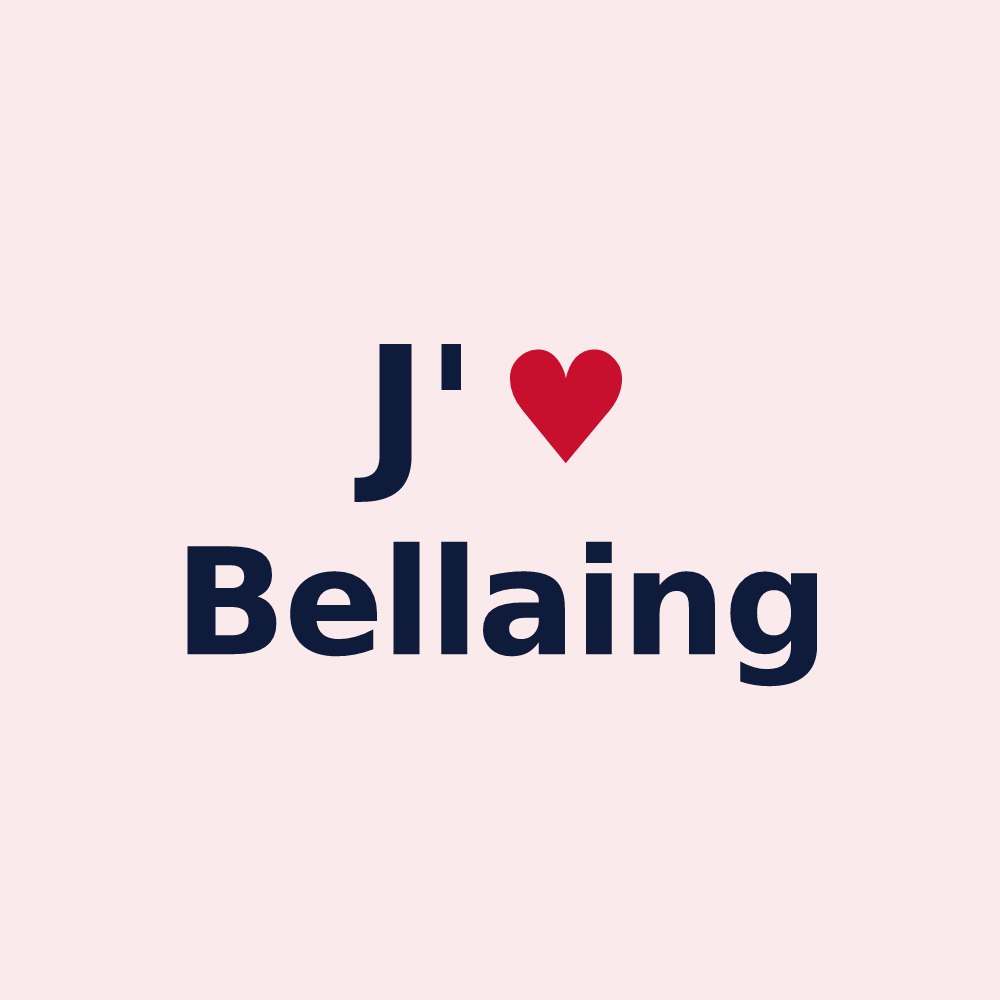 Magnet personnalisé Bellaing — design J'aime Bellaing