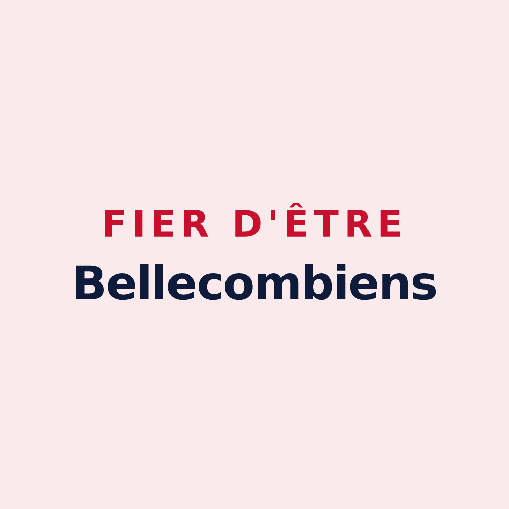 Magnet « Fier d'être Bellecombiens » — design pour Bellecombe