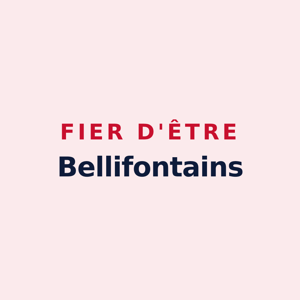 Magnet « Fier d'être Bellifontains » — design pour Bellefontaine