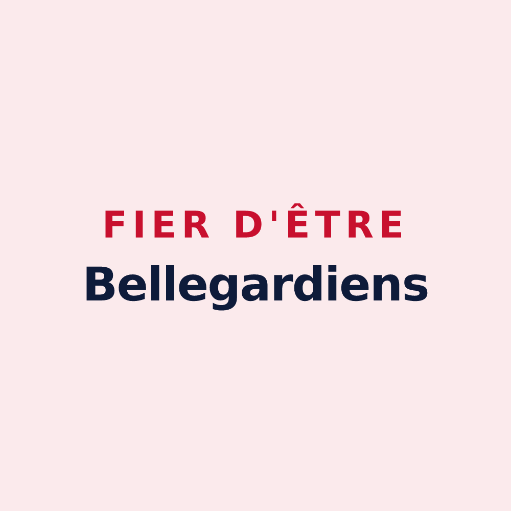 Magnet « Fier d'être Bellegardiens » — design pour Bellegarde-Sainte-Marie