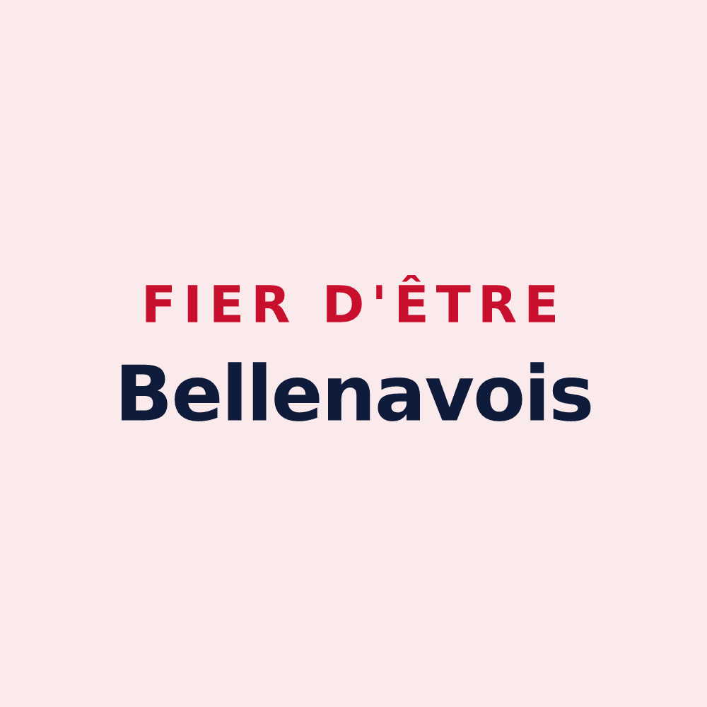 Magnet « Fier d'être Bellenavois » — design pour Bellenaves