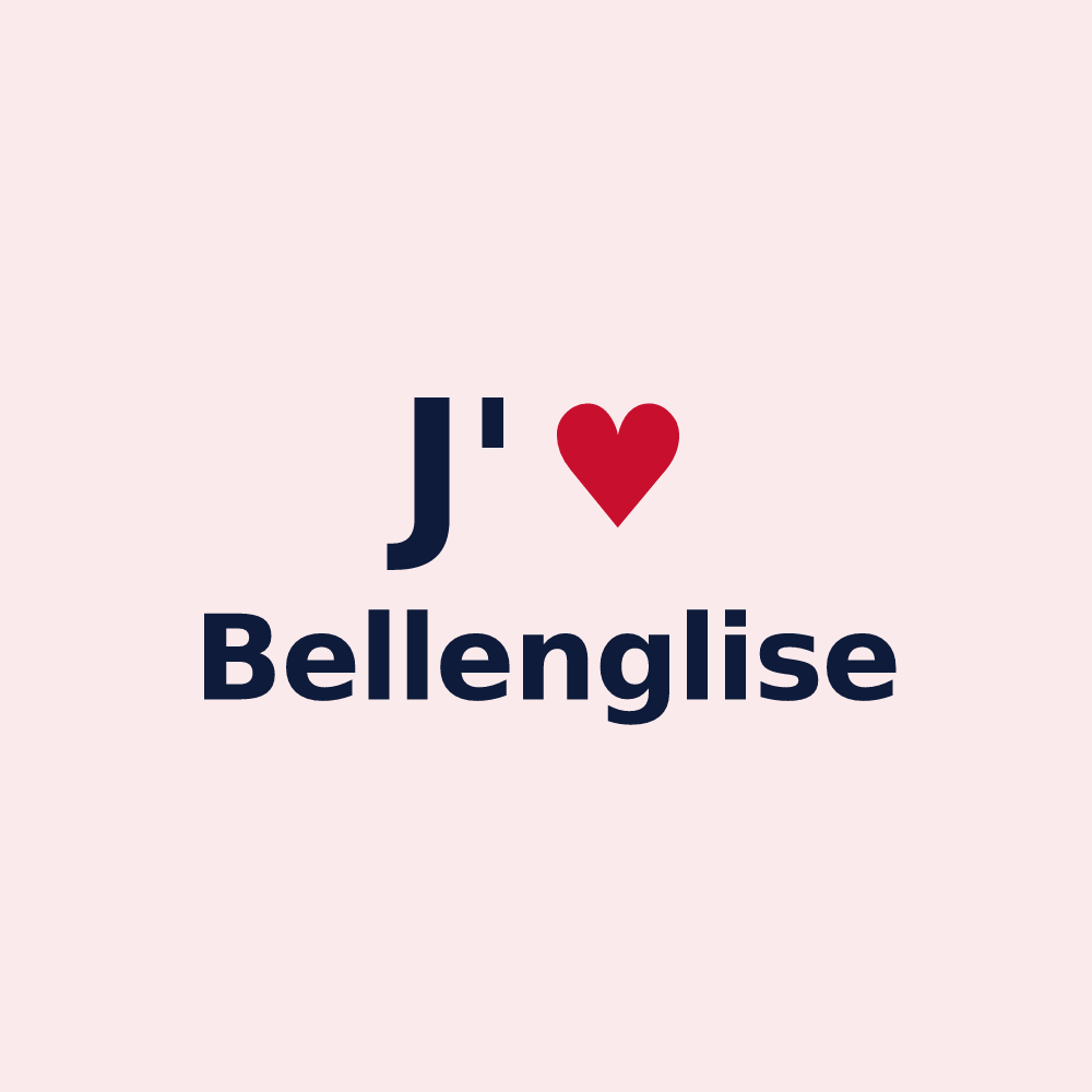 Magnet personnalisé Bellenglise — design J'aime Bellenglise