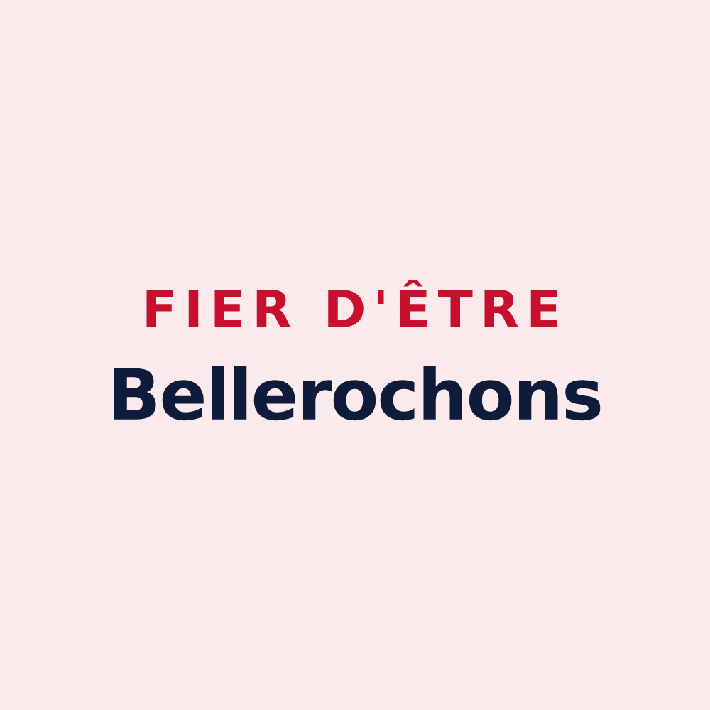 Magnet « Fier d'être Bellerochons » — design pour Belleroche
