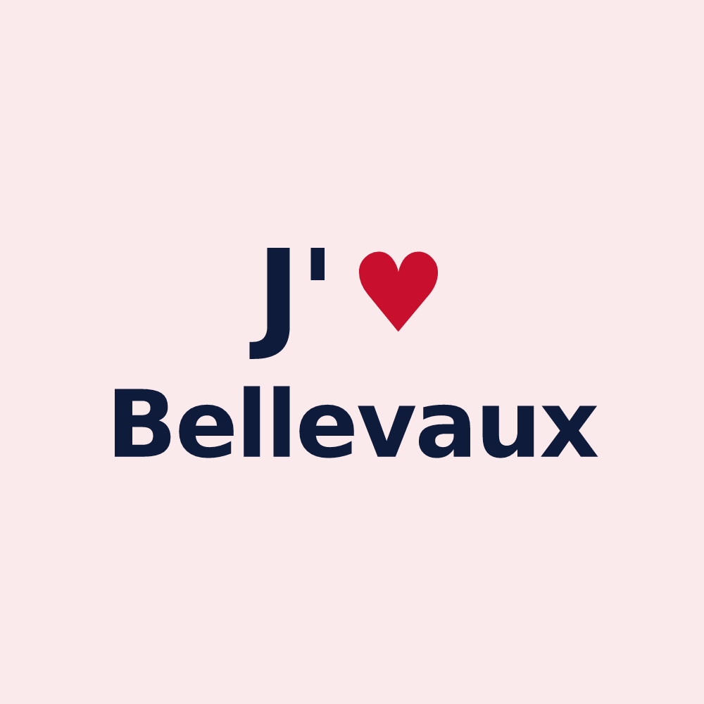 Magnet personnalisé Bellevaux — design J'aime Bellevaux
