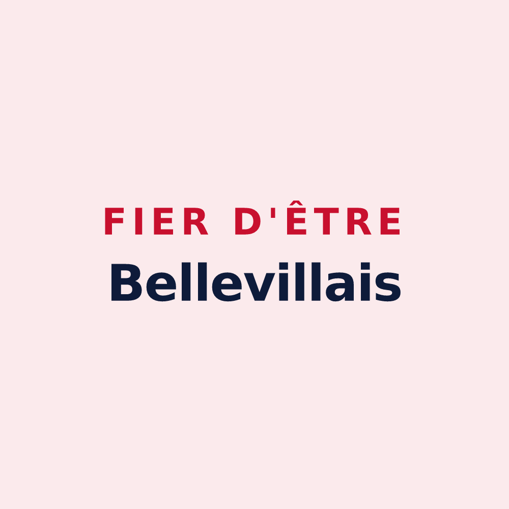 Magnet « Fier d'être Bellevillais » — design pour Belleville-en-Caux