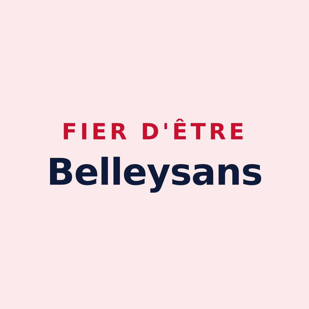 Magnet « Fier d'être Belleysans » — design pour Belley