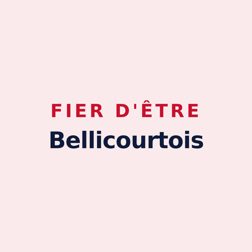 Magnet « Fier d'être Bellicourtois » — design pour Bellicourt