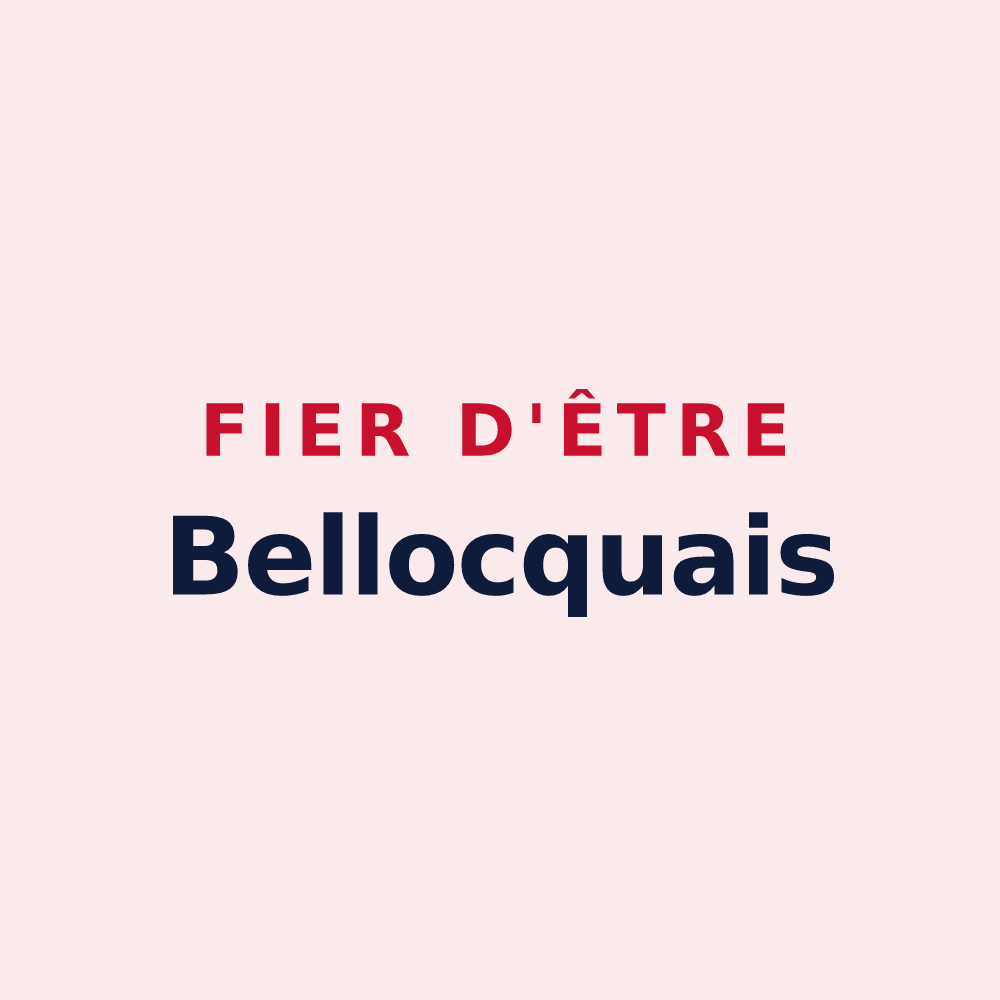 Magnet « Fier d'être Bellocquais » — design pour Bellocq
