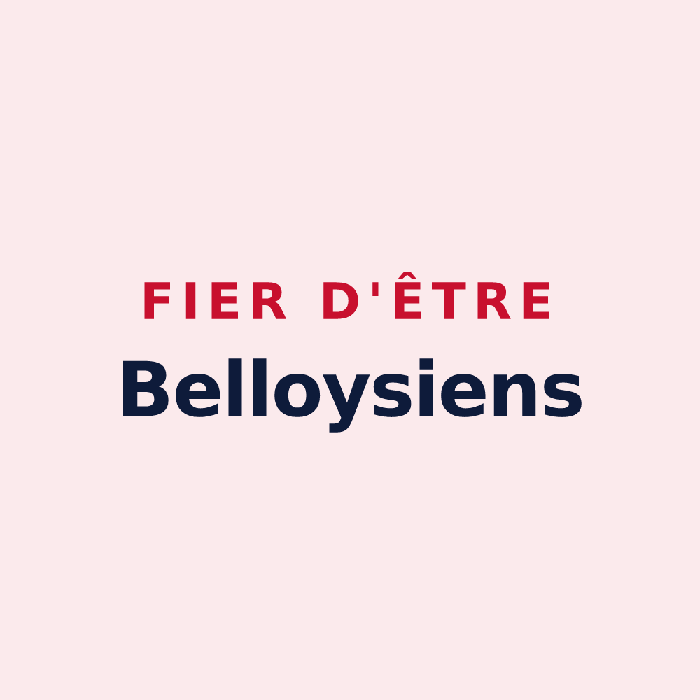 Magnet « Fier d'être Belloysiens » — design pour Belloy-Saint-Léonard