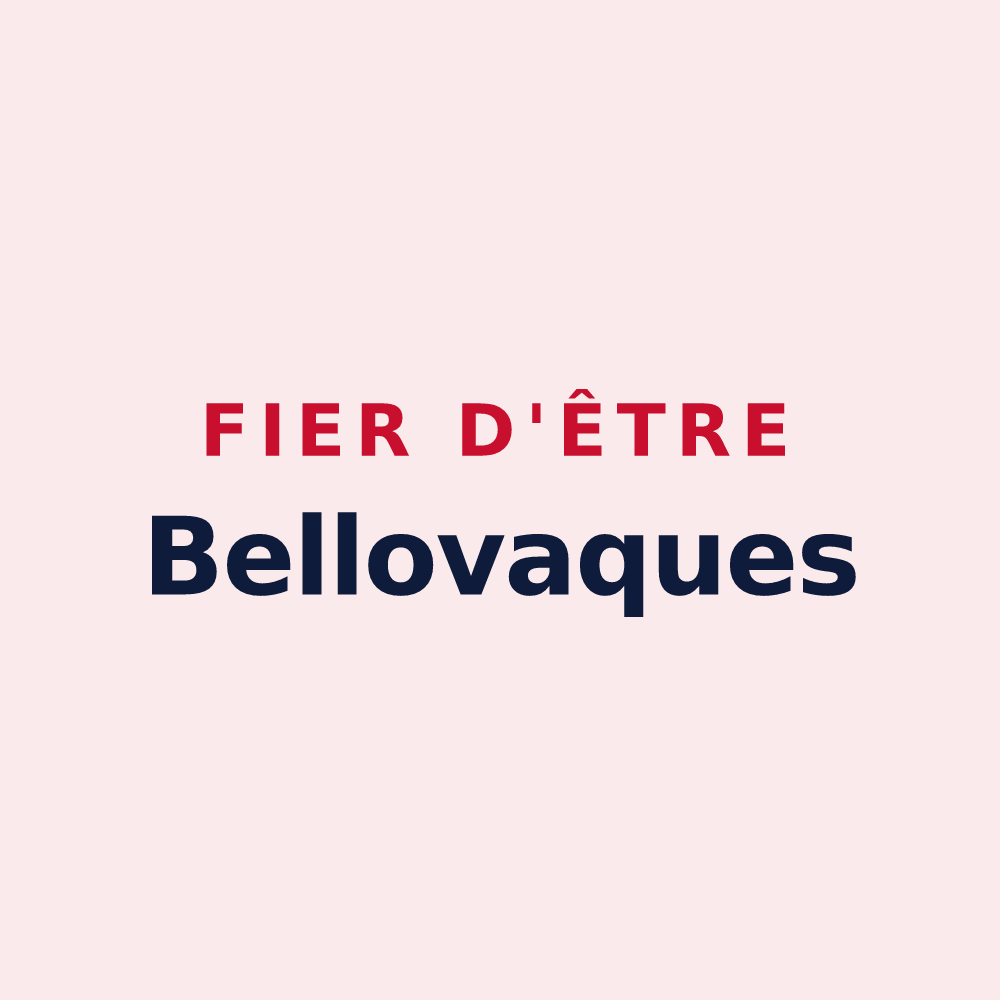 Magnet « Fier d'être Bellovaques » — design pour Belloy-sur-Somme