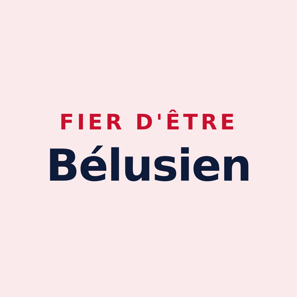 Magnet « Fier d'être Bélusien » — design pour Bélus