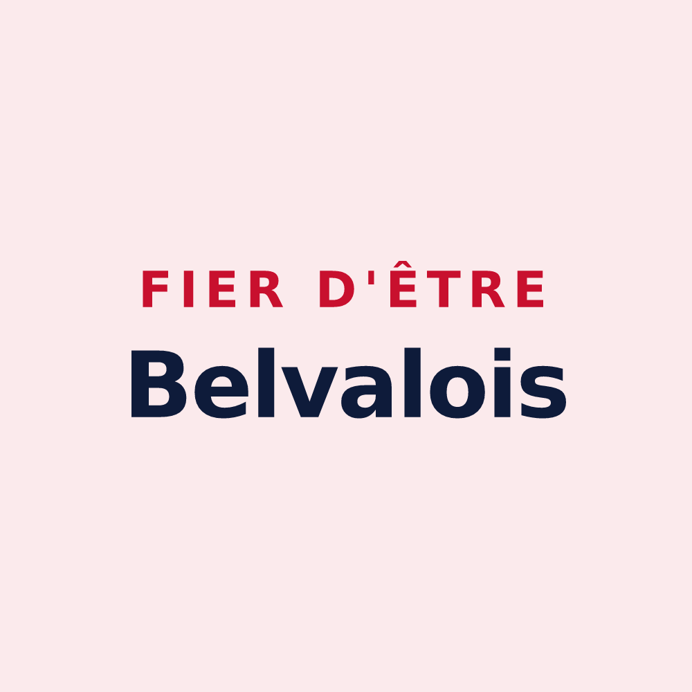 Magnet « Fier d'être Belvalois » — design pour Belval-en-Argonne