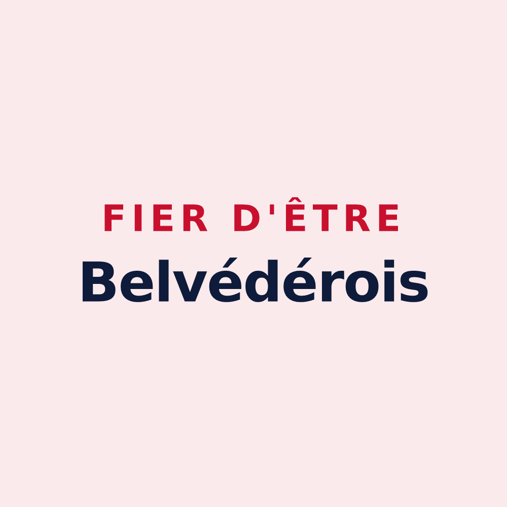 Magnet « Fier d'être Belvédérois » — design pour Belvédère