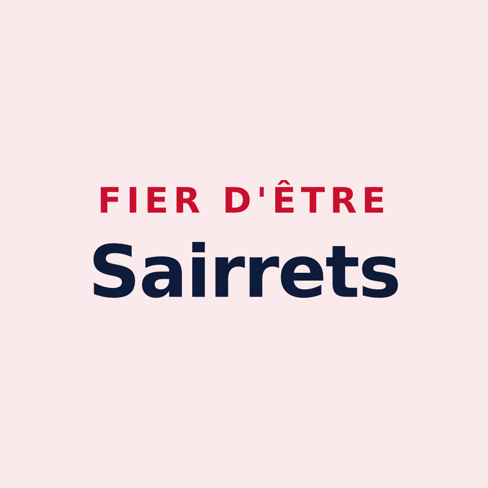 Magnet « Fier d'être Sairrets » — design pour Belverne
