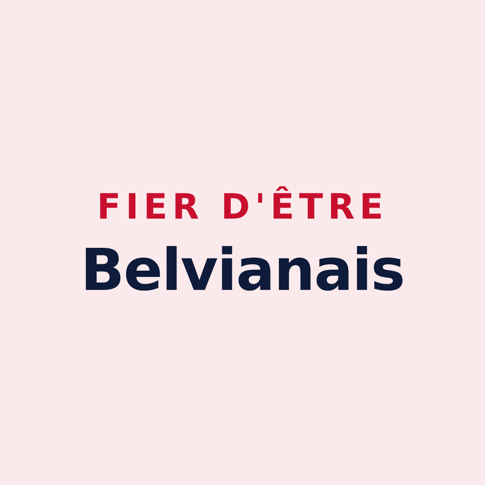 Magnet « Fier d'être Belvianais » — design pour Belvianes-et-Cavirac