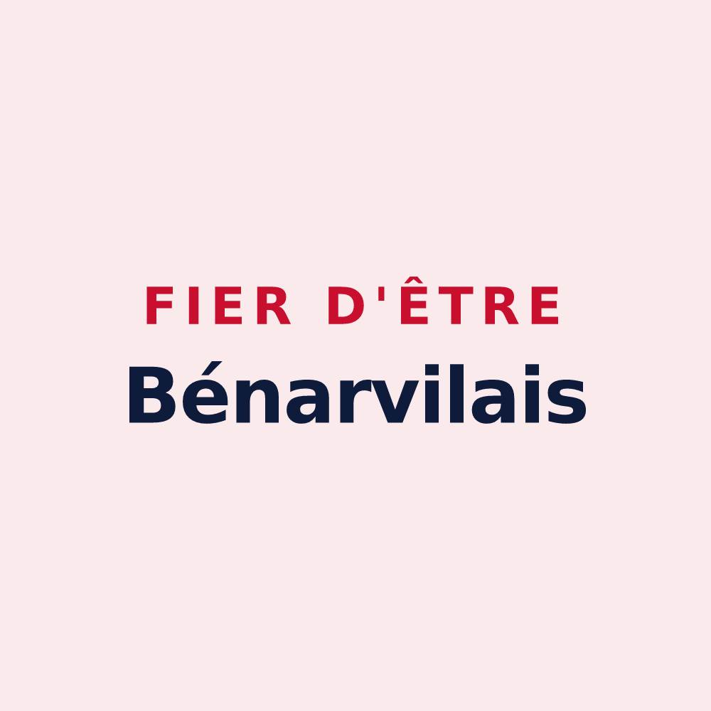 Magnet « Fier d'être Bénarvilais » — design pour Bénarville
