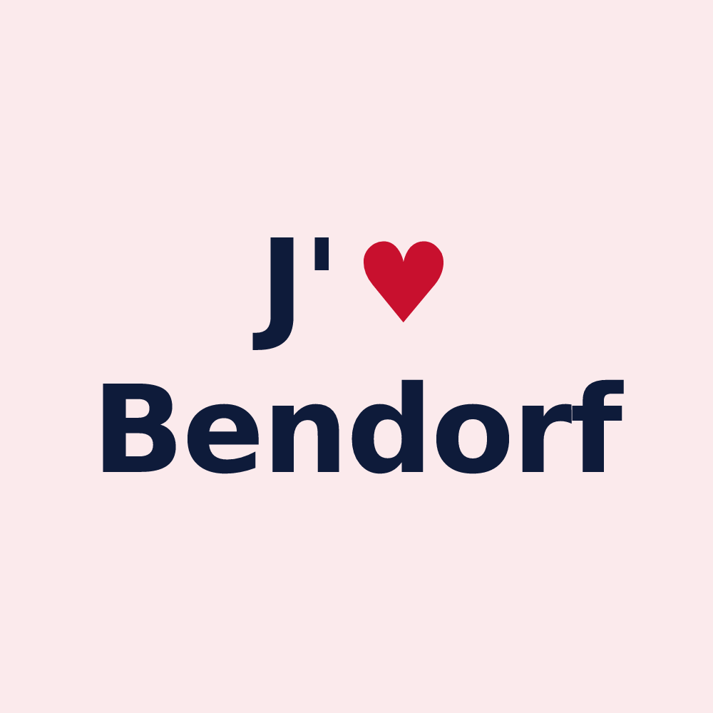 Magnet personnalisé Bendorf — design J'aime Bendorf