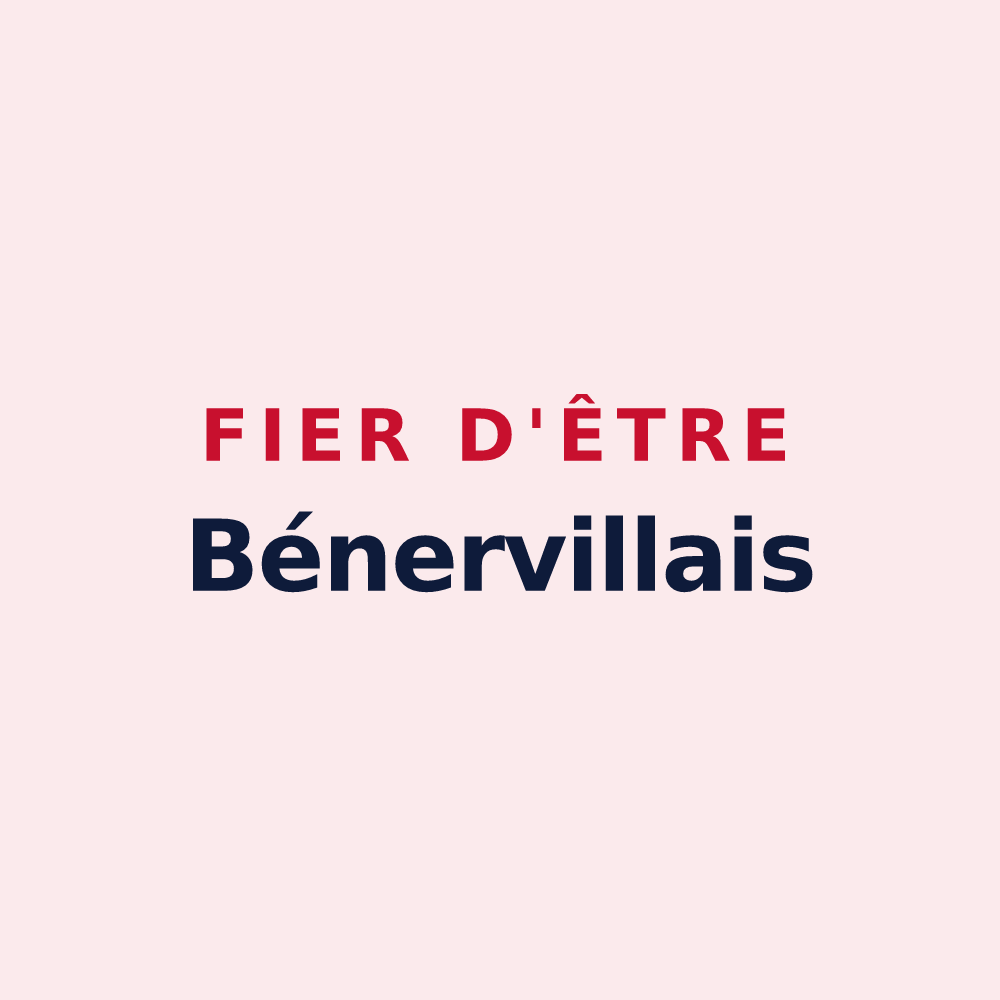 Magnet « Fier d'être Bénervillais » — design pour Benerville-sur-Mer