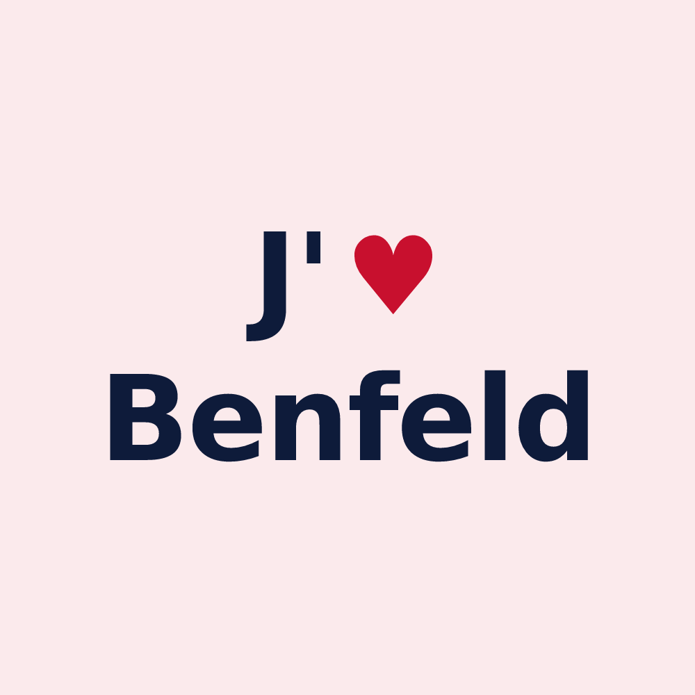 Magnet personnalisé Benfeld — design J'aime Benfeld