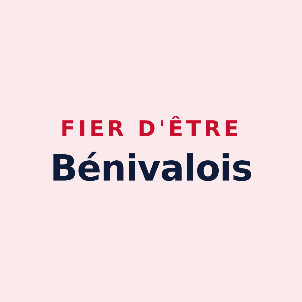Magnet « Fier d'être Bénivalois » — design pour Bénivay-Ollon