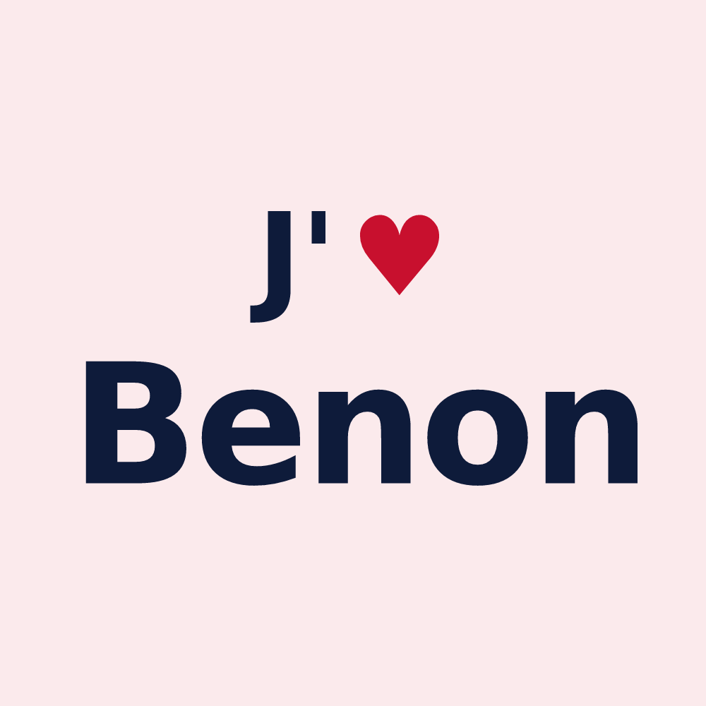 Magnet personnalisé Benon — design J'aime Benon