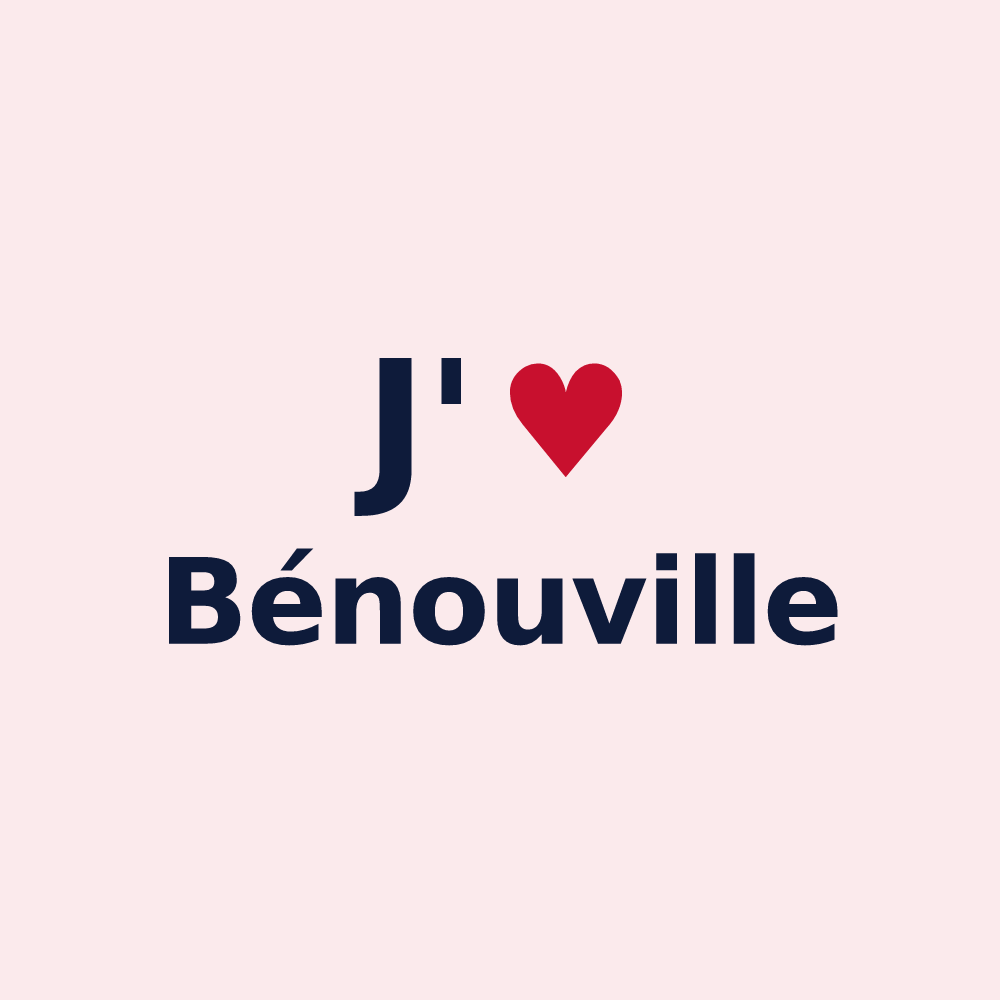 Magnet personnalisé Bénouville — design J'aime Bénouville