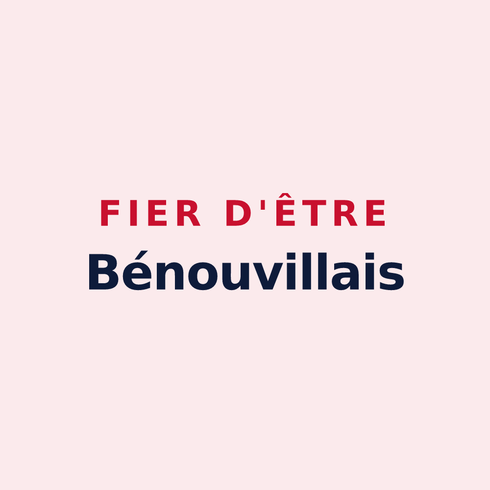 Magnet « Fier d'être Bénouvillais » — design pour Bénouville