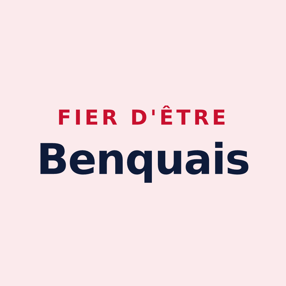 Magnet « Fier d'être Benquais » — design pour Benque-Dessous-et-Dessus
