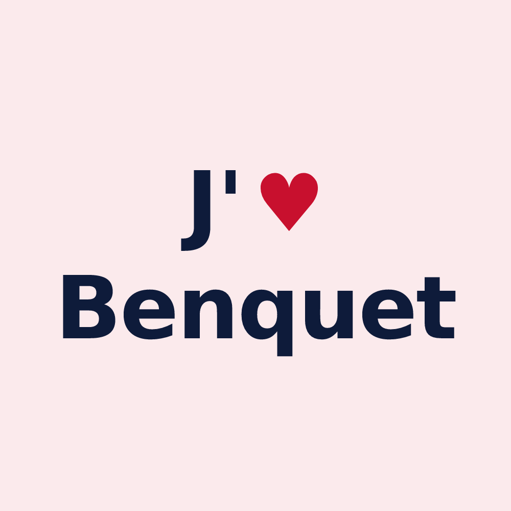 Magnet personnalisé Benquet — design J'aime Benquet