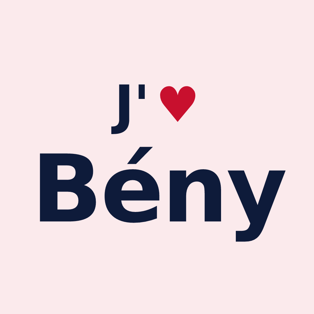 Magnet personnalisé Bény — design J'aime Bény