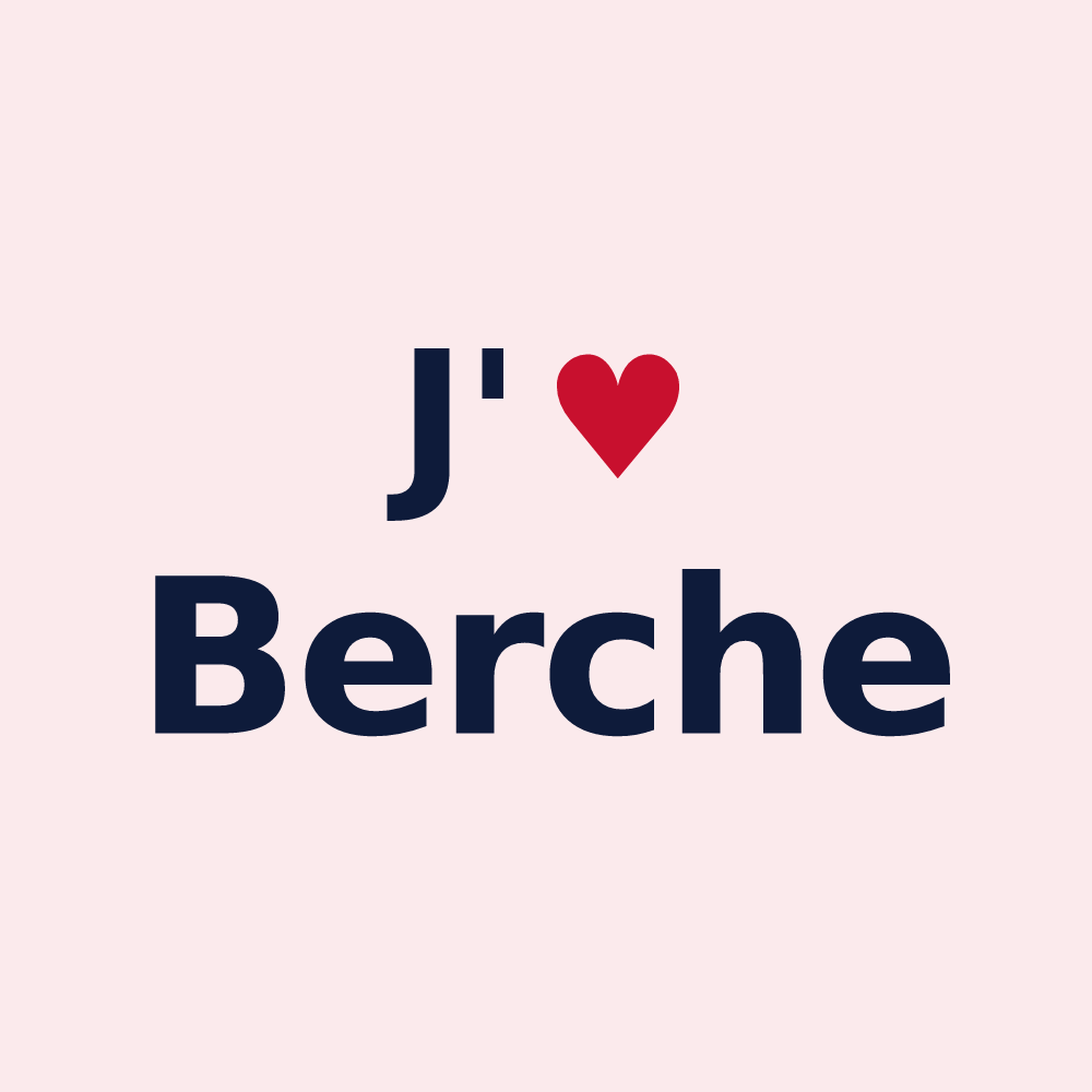 Magnet personnalisé Berche — design J'aime Berche