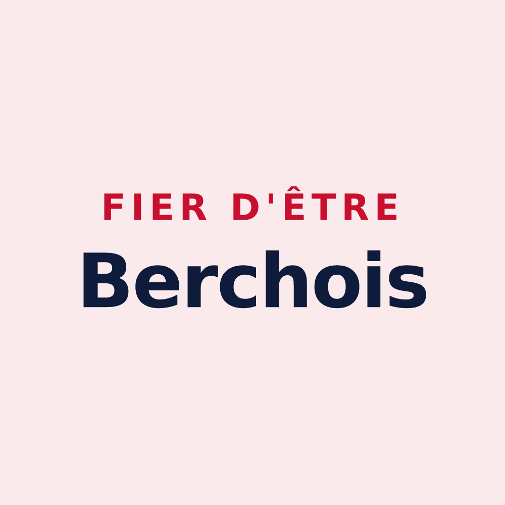 Magnet « Fier d'être Berchois » — design pour Berche
