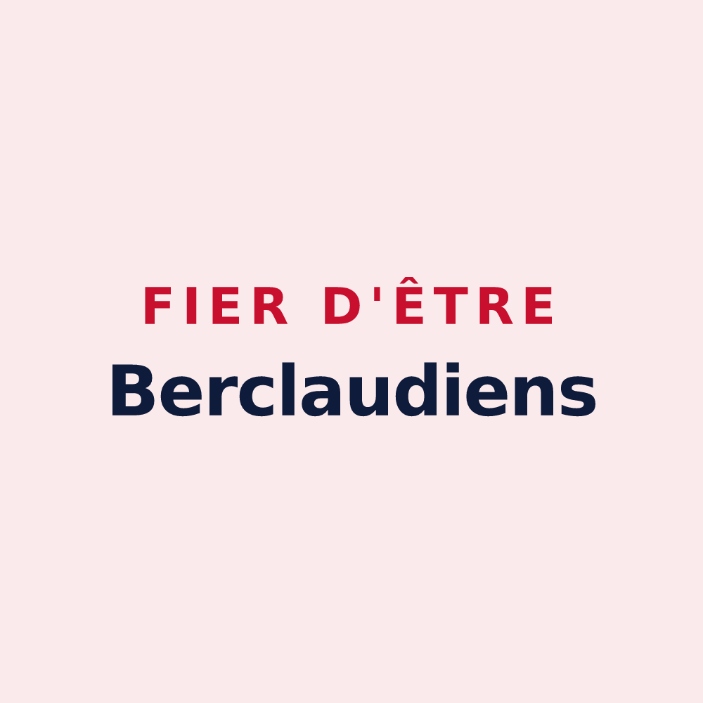 Magnet « Fier d'être Berclaudiens » — design pour Bercloux