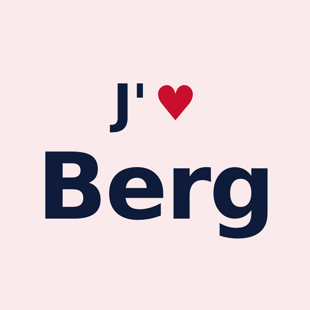 Magnet personnalisé Berg — design J'aime Berg