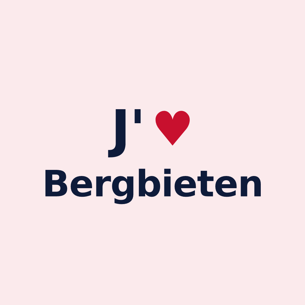 Magnet personnalisé Bergbieten — design J'aime Bergbieten