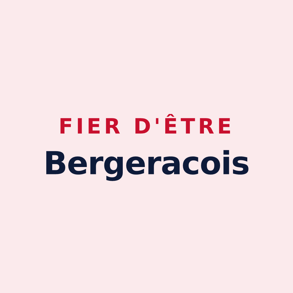 Magnet « Fier d'être Bergeracois » — design pour Bergerac