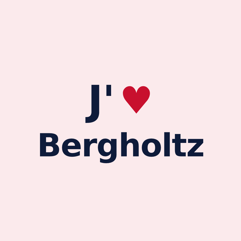 Magnet personnalisé Bergholtz — design J'aime Bergholtz