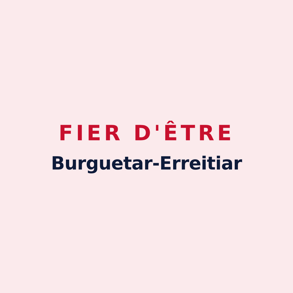 Magnet « Fier d'être Burguetar-Erreitiar » — design pour Bergouey-Viellenave