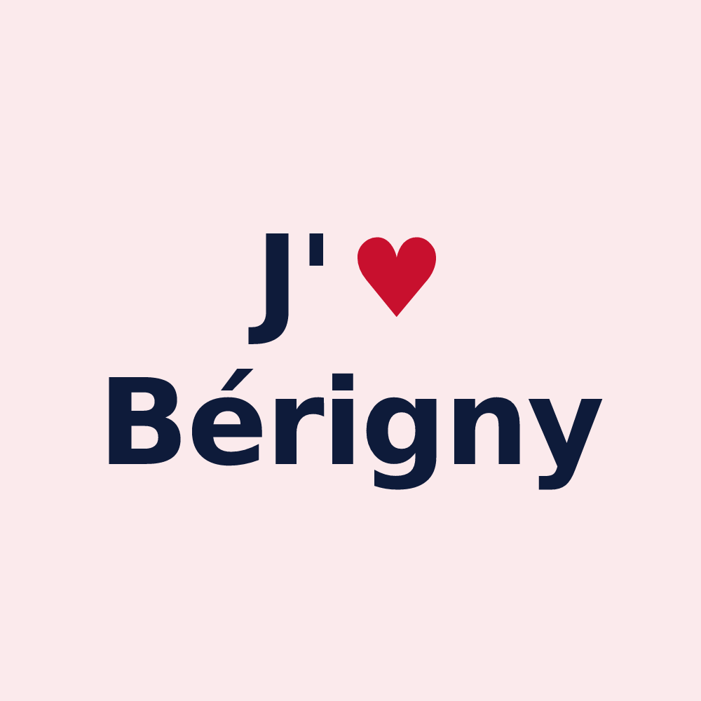 Magnet personnalisé Bérigny — design J'aime Bérigny