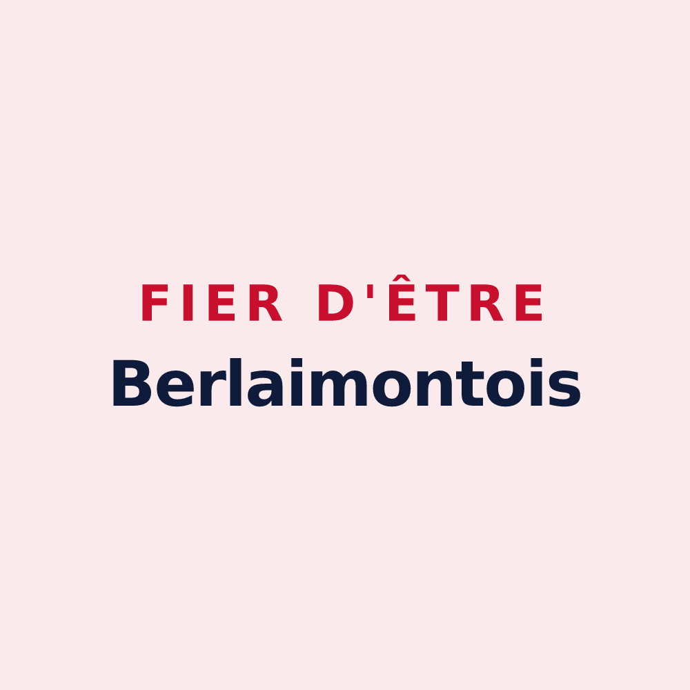Magnet « Fier d'être Berlaimontois » — design pour Berlaimont