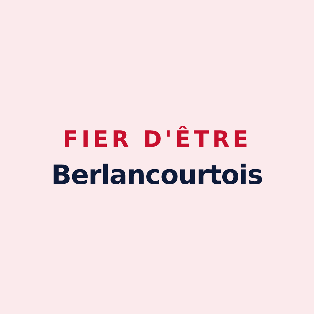 Magnet « Fier d'être Berlancourtois » — design pour Berlancourt