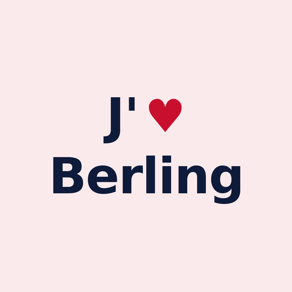 Magnet personnalisé Berling — design J'aime Berling