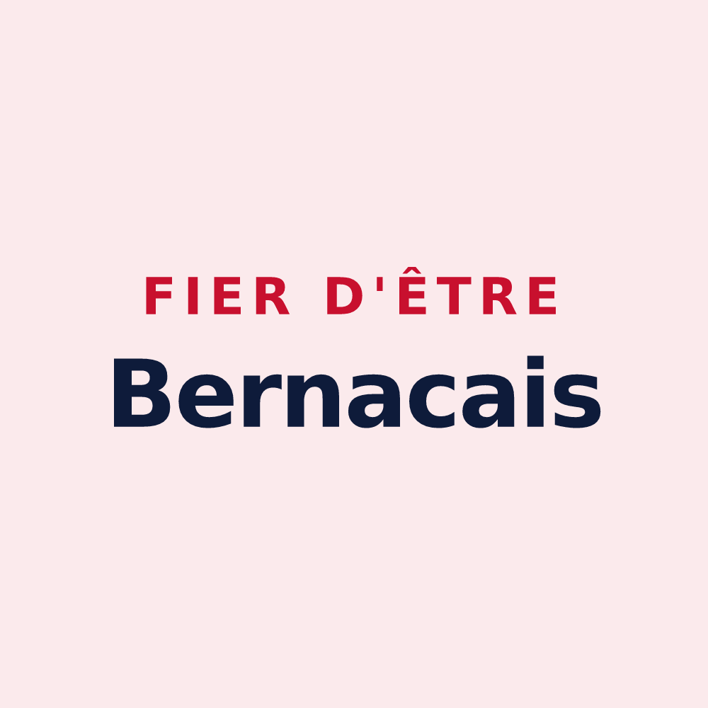 Magnet « Fier d'être Bernacais » — design pour Bernac-Debat