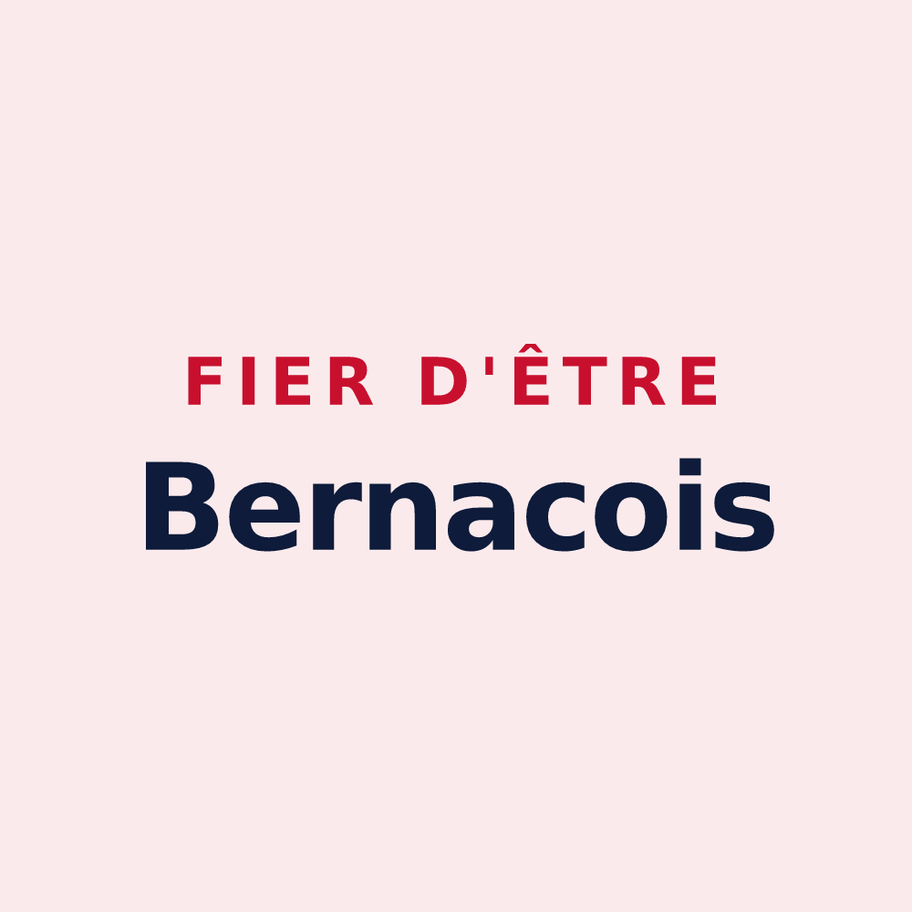 Magnet « Fier d'être Bernacois » — design pour Bernac