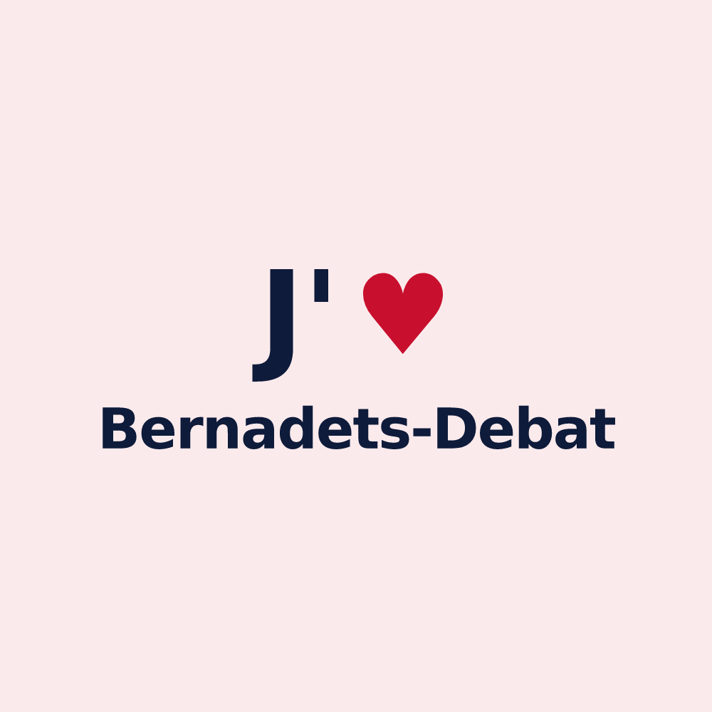 Magnet personnalisé Bernadets-Debat — design J'aime Bernadets-Debat