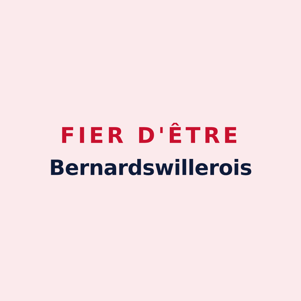Magnet « Fier d'être Bernardswillerois » — design pour Bernardswiller