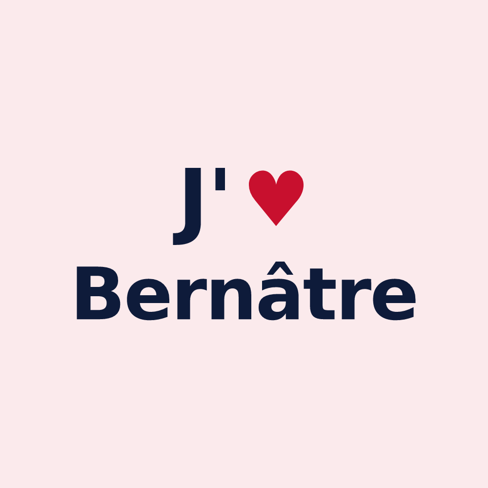 Magnet personnalisé Bernâtre — design J'aime Bernâtre